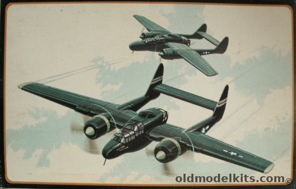 AMT-Frog 1/72 Northrop P-61B Black Widow - (Frog Molds), 3801-100 plastic model kit